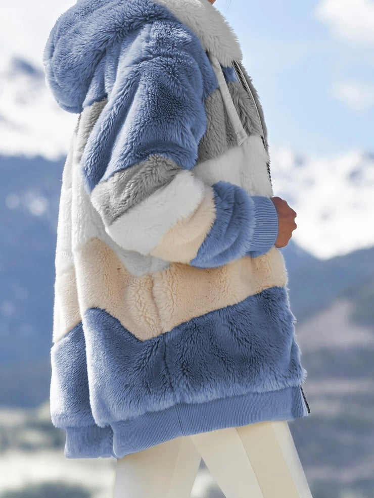 Women's Plush Multicolor Jacket
