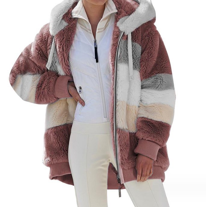 Women's Plush Multicolor Jacket