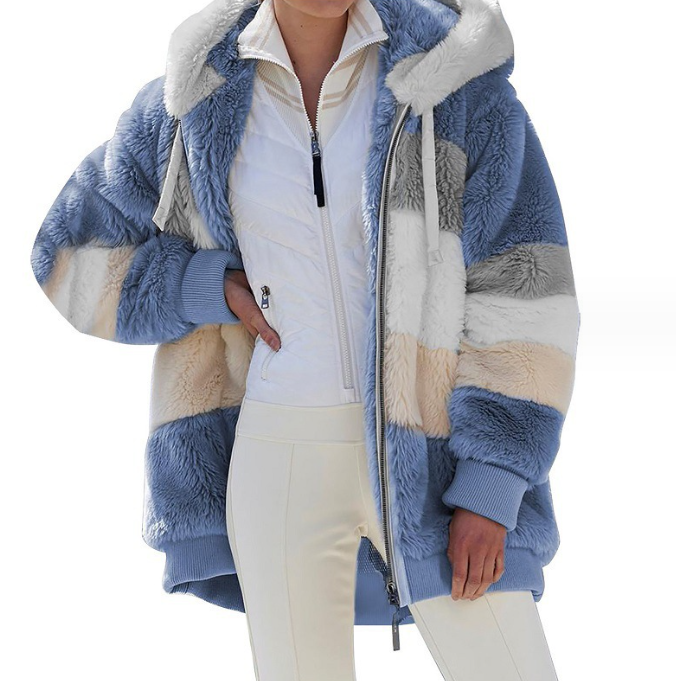 Women's Plush Multicolor Jacket