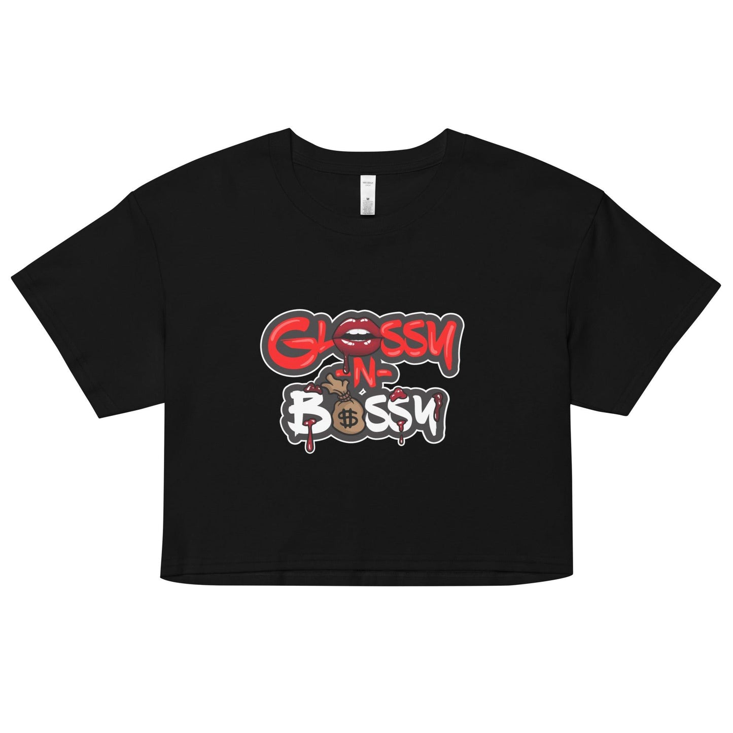 Glossy N Bossy women’s crop top - Drivestar Clothing