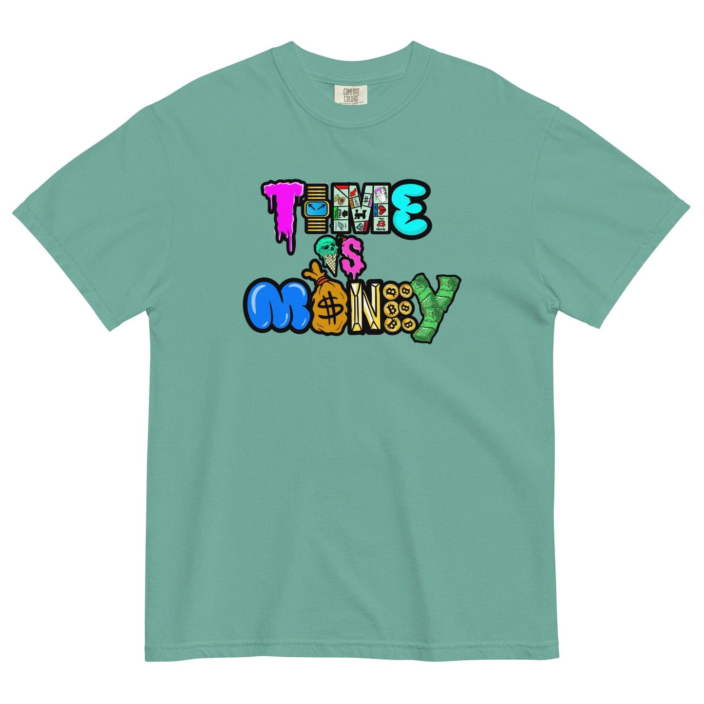 Time Is Money unisex garment-dyed heavyweight t-shirt - Drivestar Clothing