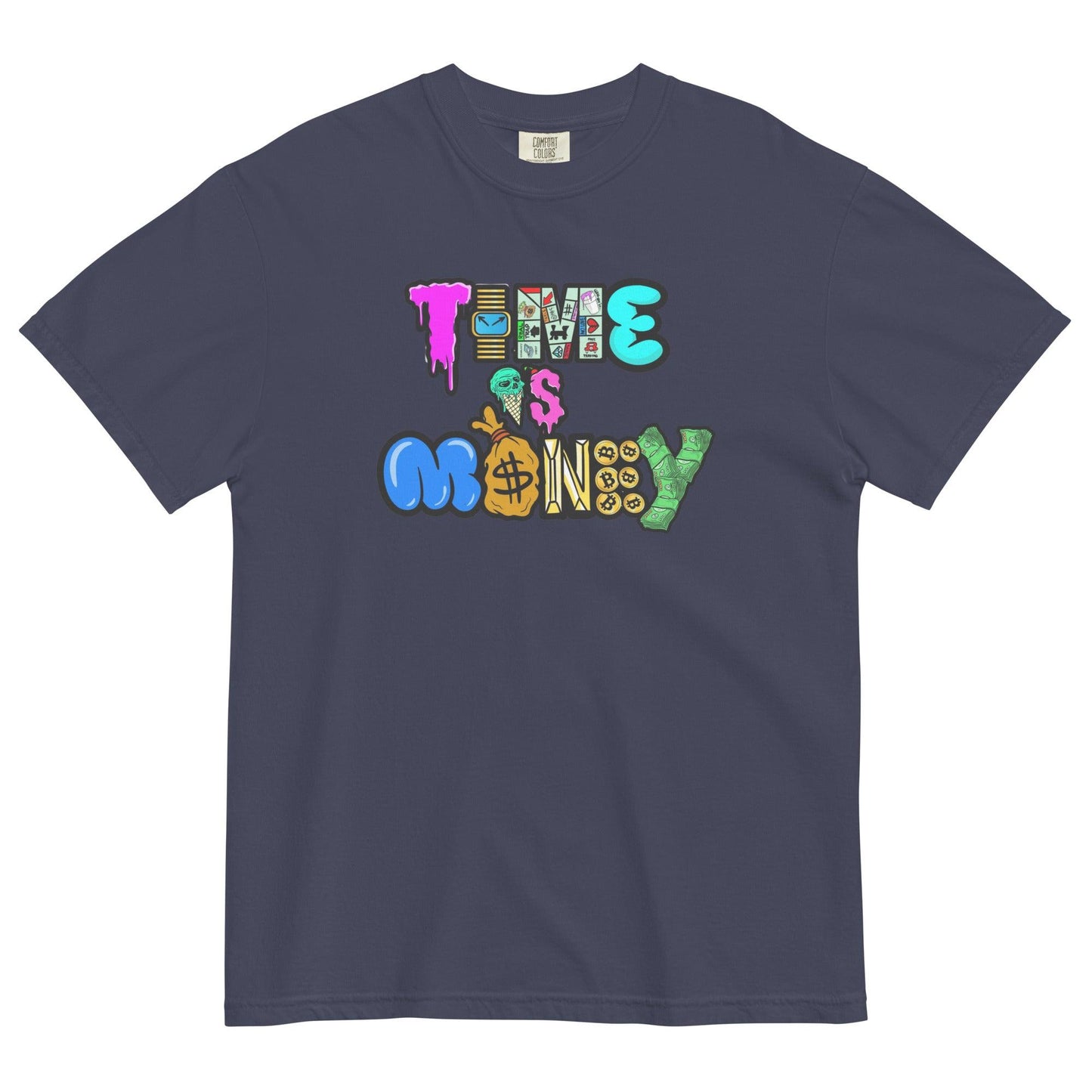 Time Is Money unisex garment-dyed heavyweight t-shirt - Drivestar Clothing