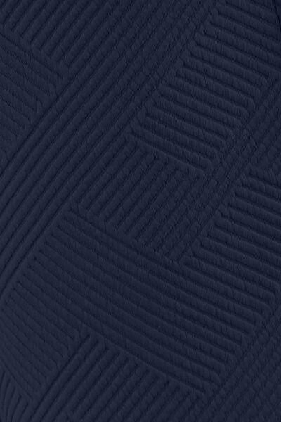 Texture Long Sleeve Top and Drawstring Shorts Set